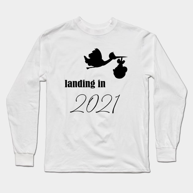 Landing in 2021 | Baby 2021 Long Sleeve T-Shirt by Die Designwerkstatt